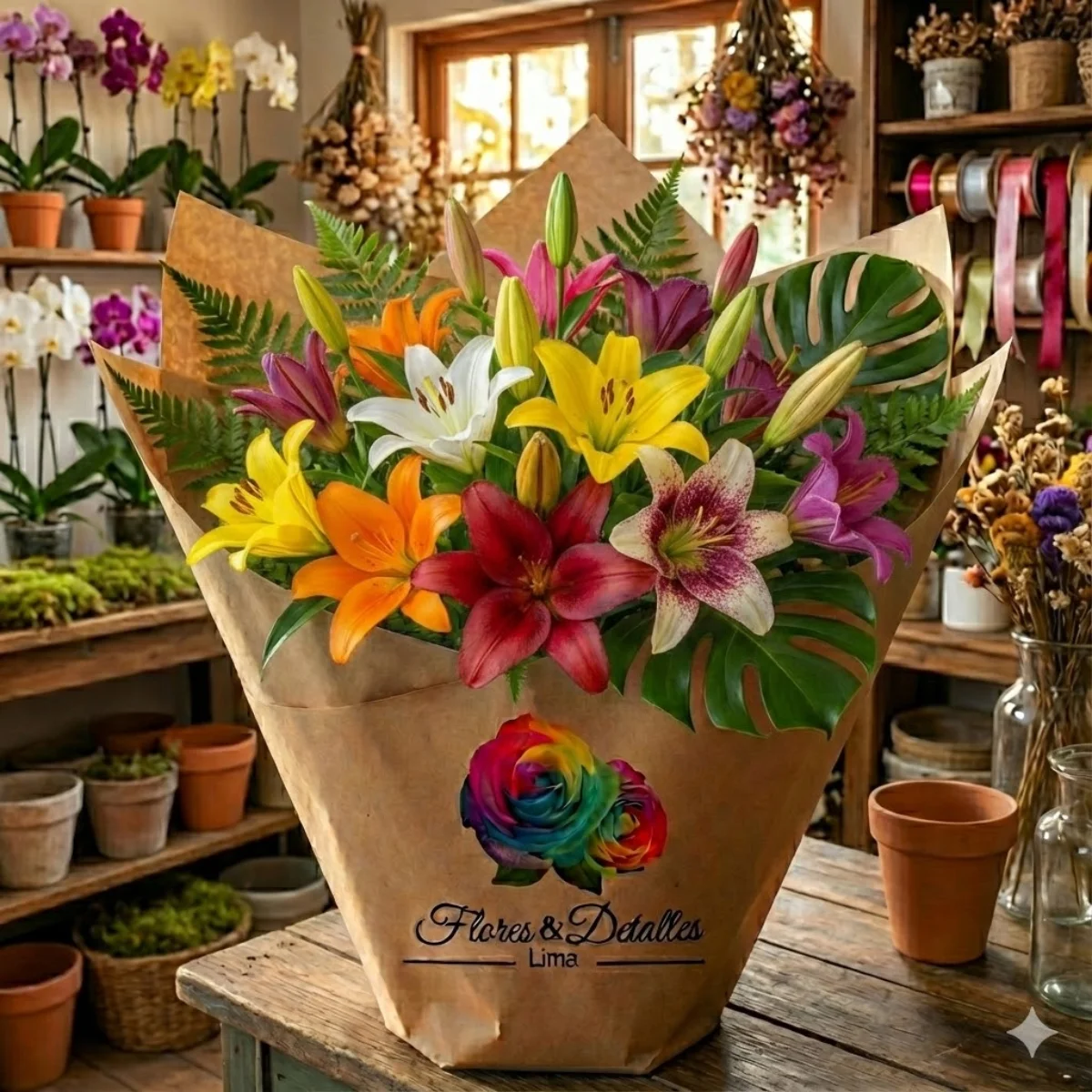 Lirios perfumados (3-5 flores x tallo)